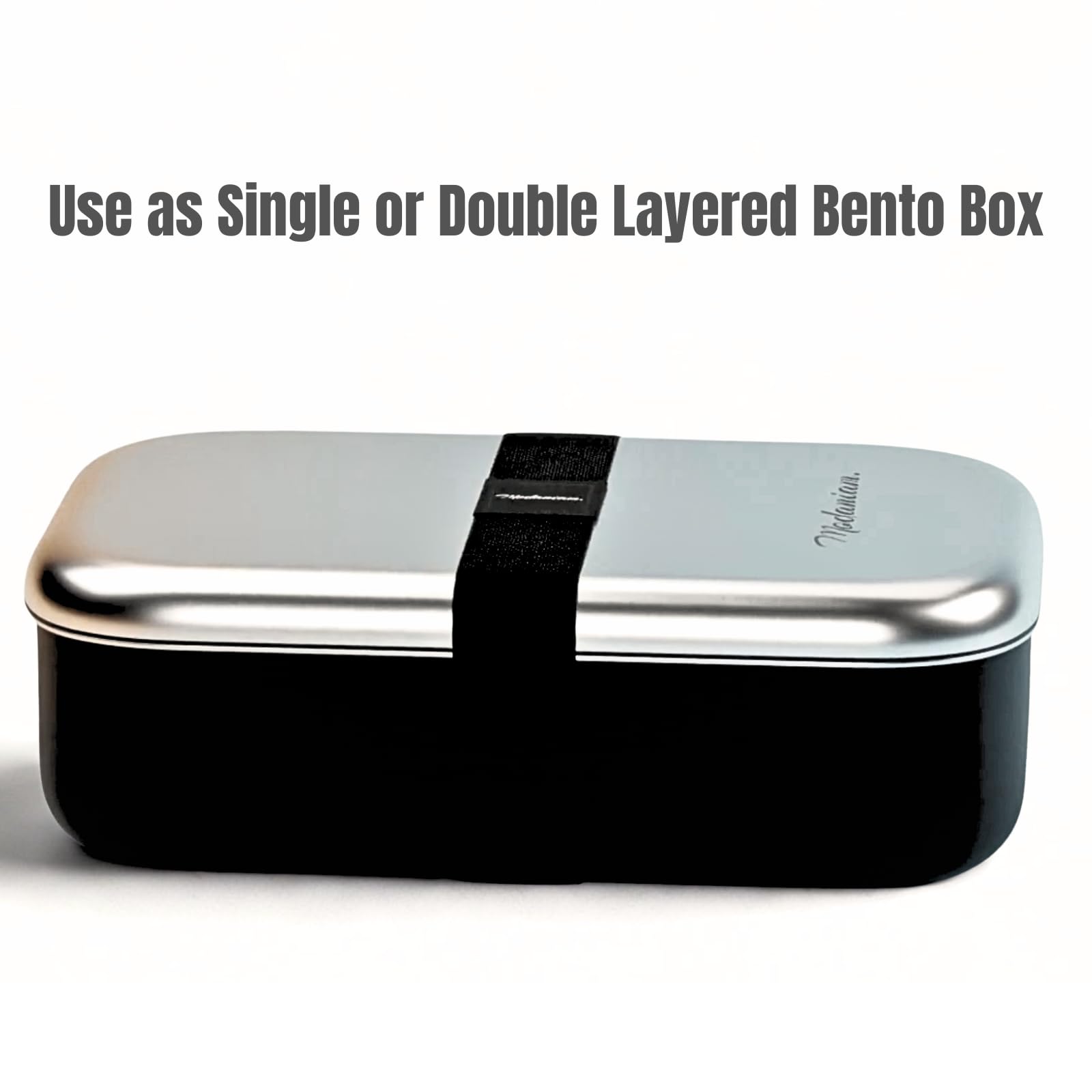 LEAK Proof Stackable Stainless Steel Bento Box Adult |Stainless Steel Lunch Box for adults| Metal Bento box|Japanese Lunch Container |large with compartment| Korean bentobox| Non toxic|Microwave safe