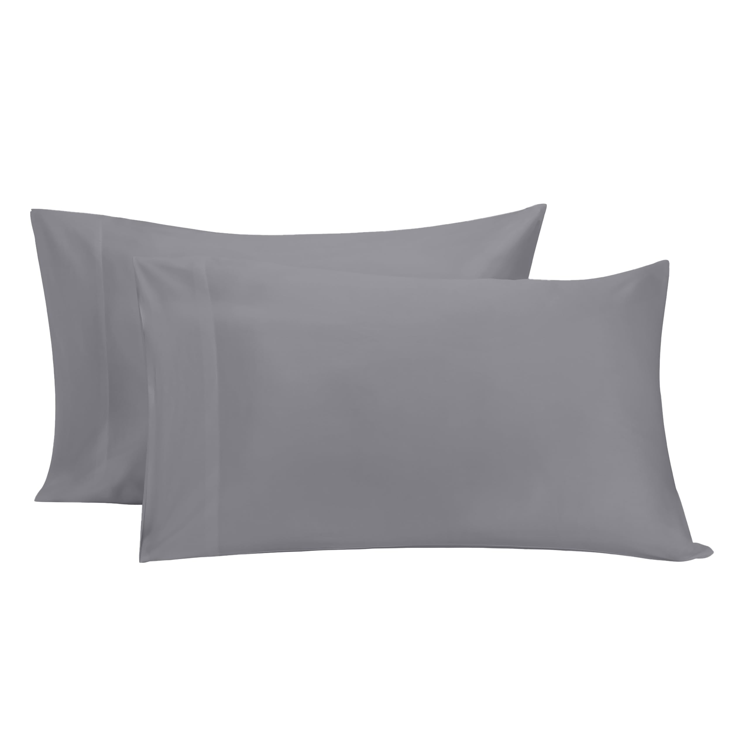 BIOWEAVES 100% Organic Cotton Pillow Cases 300 Thread Count Soft Sateen Weave GOTS Certified – Standard/Queen Size, Set of 2, Natural