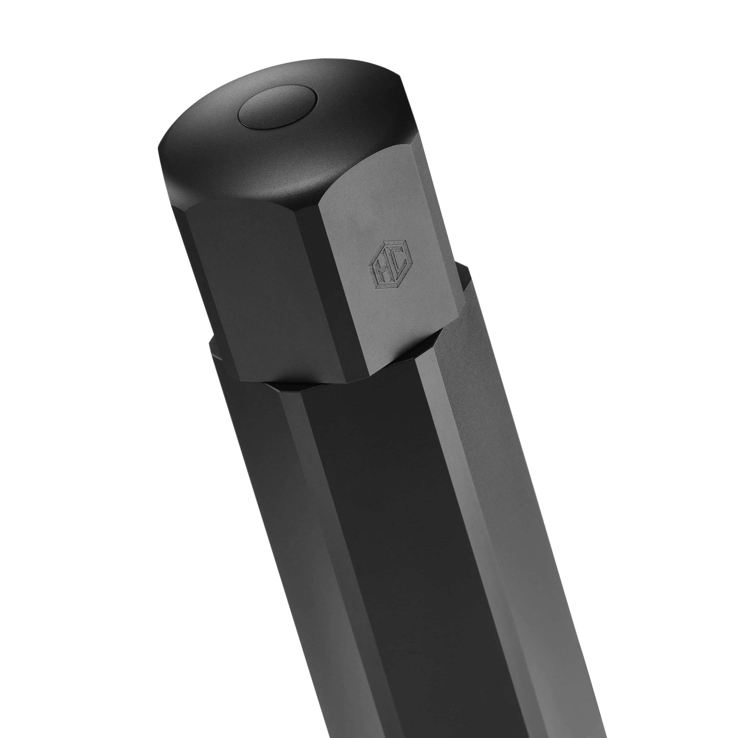 HexClad Salt and Pepper Mill Set with Adjustable Professional Grinders and No-Mess Caps