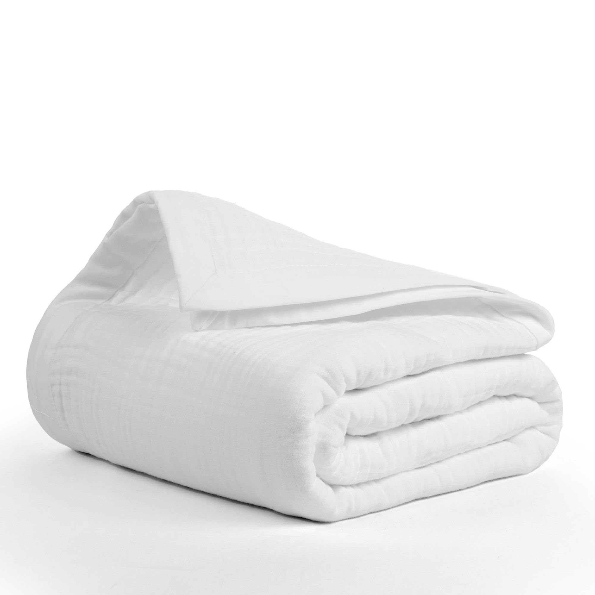 Salt Earth 100% Cotton Muslin Blanket, Gauze Blanket 55"X75" Twin, 6 Layered for Couch, Bed, Living Room, Home, Lightweight & All Season Blankets & Throws, Easy wash, Skin Friendly (Dress Blue/Print)