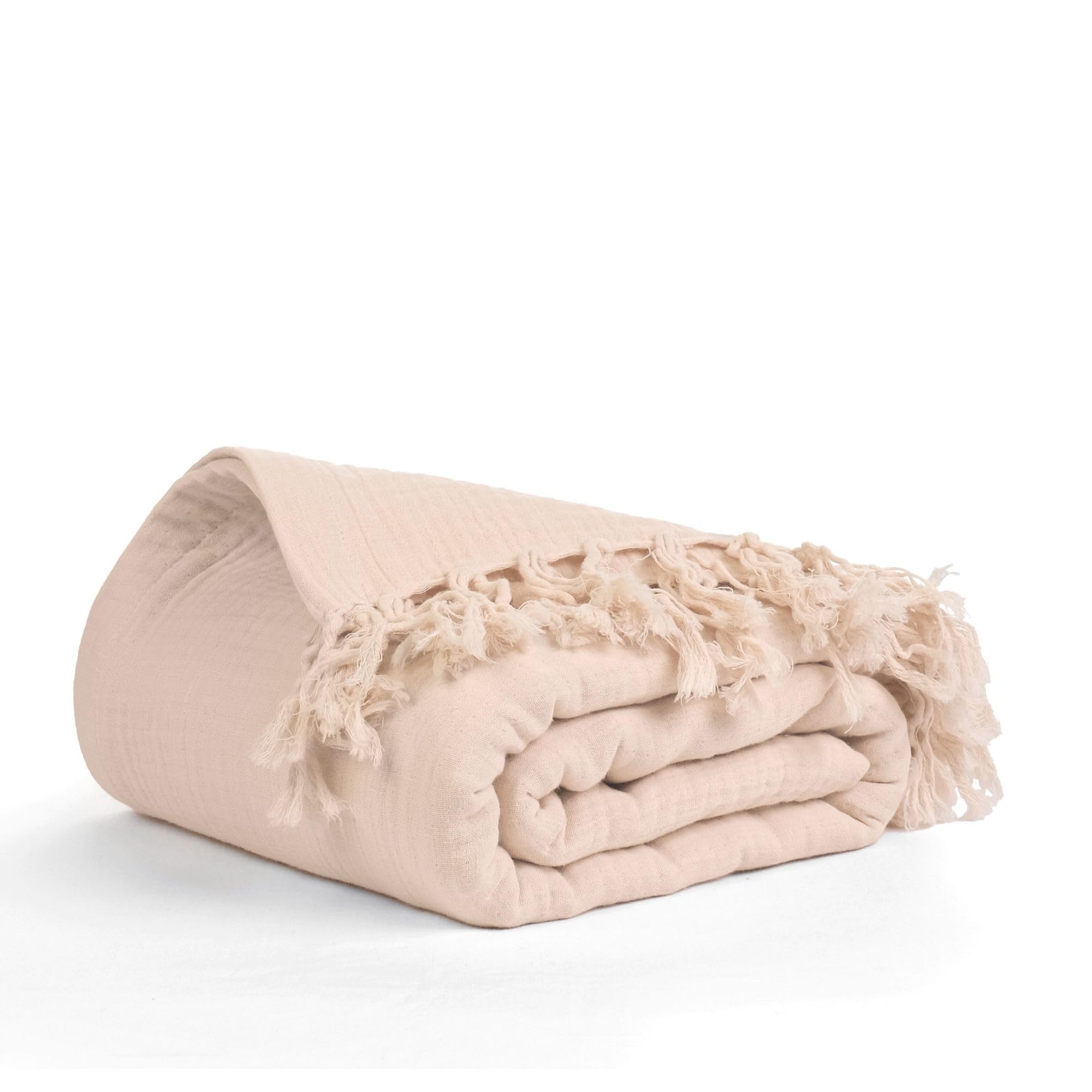 Salt Earth 100% Cotton Muslin Blanket, Gauze Blanket 55"X75" Twin, 6 Layered for Couch, Bed, Living Room, Home, Lightweight & All Season Blankets & Throws, Easy wash, Skin Friendly (Dress Blue/Print)