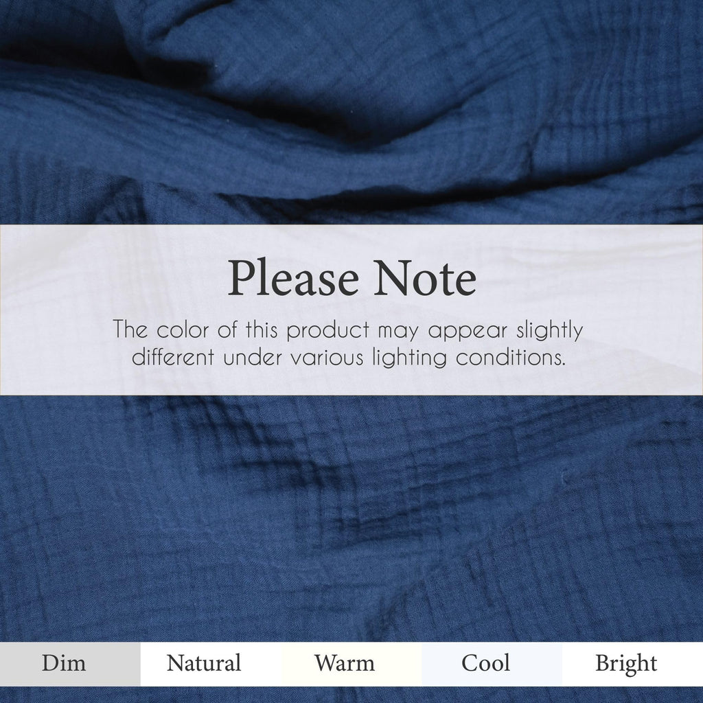 Salt Earth 100% Cotton Muslin Blanket, Gauze Blanket 55"X75" Twin, 6 Layered for Couch, Bed, Living Room, Home, Lightweight & All Season Blankets & Throws, Easy wash, Skin Friendly (Dress Blue/Print)