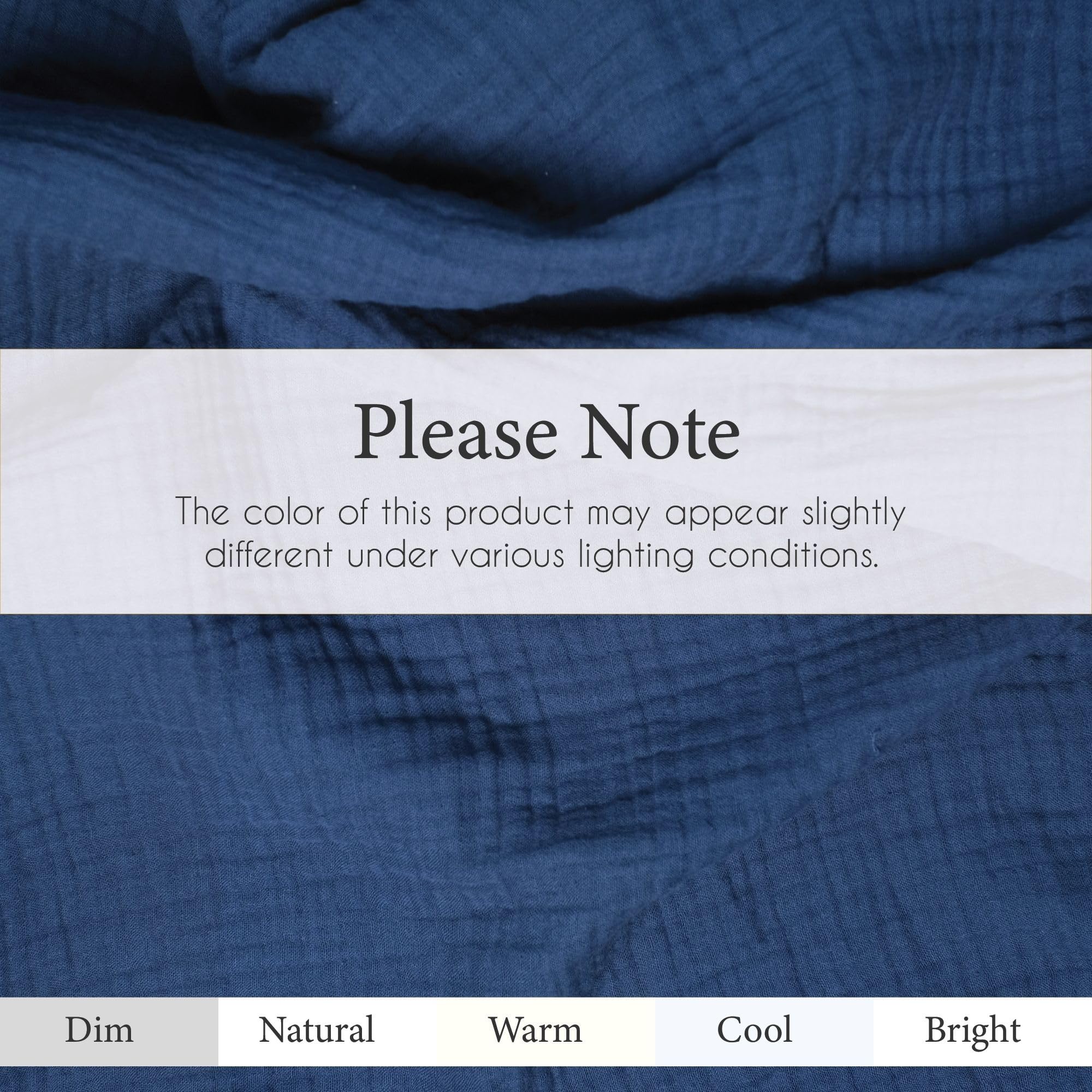 Salt Earth 100% Cotton Muslin Blanket, Gauze Blanket 55"X75" Twin, 6 Layered for Couch, Bed, Living Room, Home, Lightweight & All Season Blankets & Throws, Easy wash, Skin Friendly (Dress Blue/Print)
