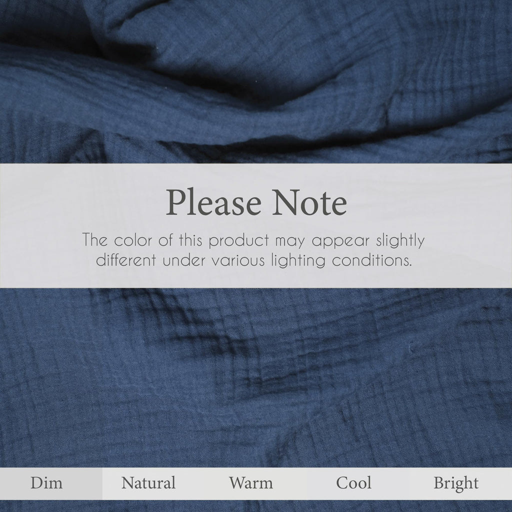 Salt Earth 100% Cotton Muslin Blanket, Gauze Blanket 55"X75" Twin, 6 Layered for Couch, Bed, Living Room, Home, Lightweight & All Season Blankets & Throws, Easy wash, Skin Friendly (Dress Blue/Print)
