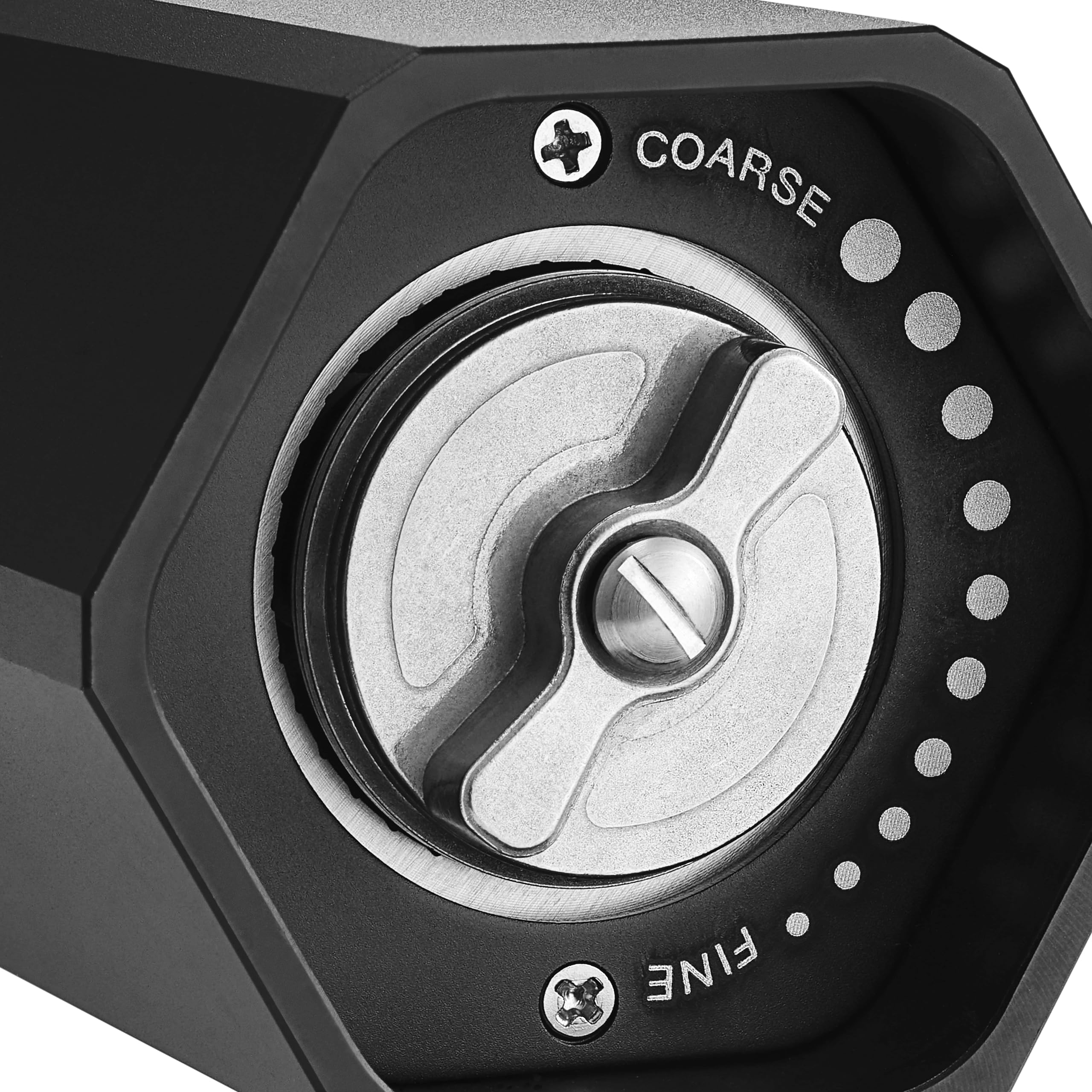 HexClad Salt and Pepper Mill Set with Adjustable Professional Grinders and No-Mess Caps