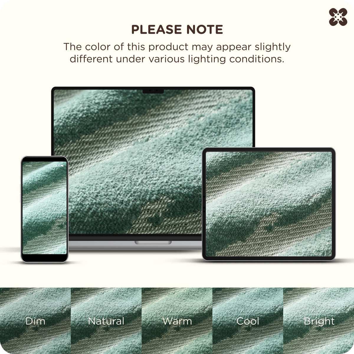 Bedsure 100% Cotton Throw Blanket for Couch - Luxury Aesthetic Woven Textured Blanket Gifts for Women, Cozy and Soft for All Seasons, Home Decor Boho Throw for Sofa, Chair, Blue, 50x60 Inches